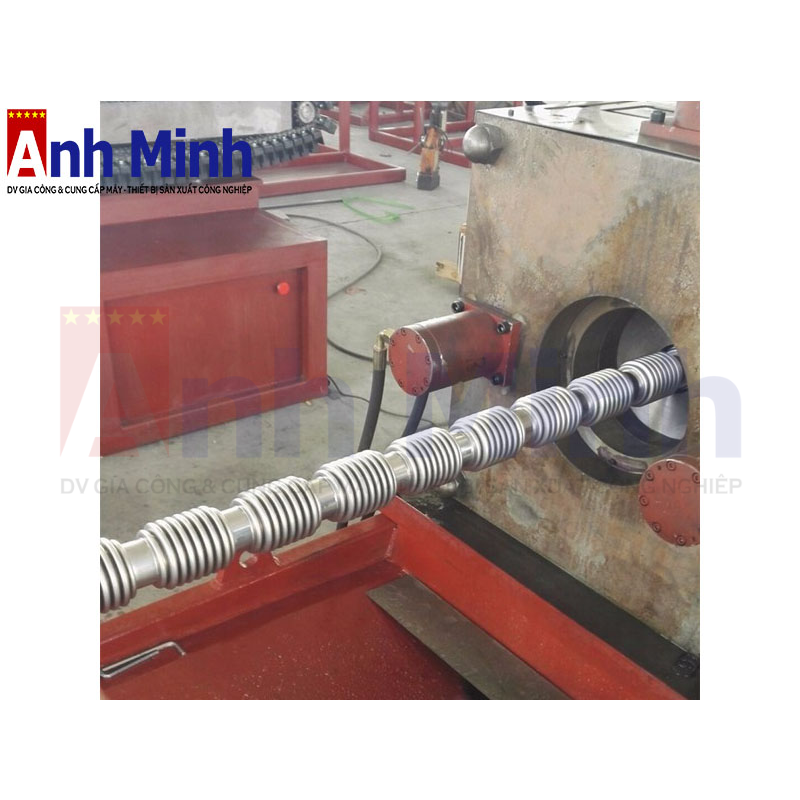 Máy ép ống nhún - ống linh hoạt - ống lò xo từ đường ống có sẵn LONGTERM DN6-DN630