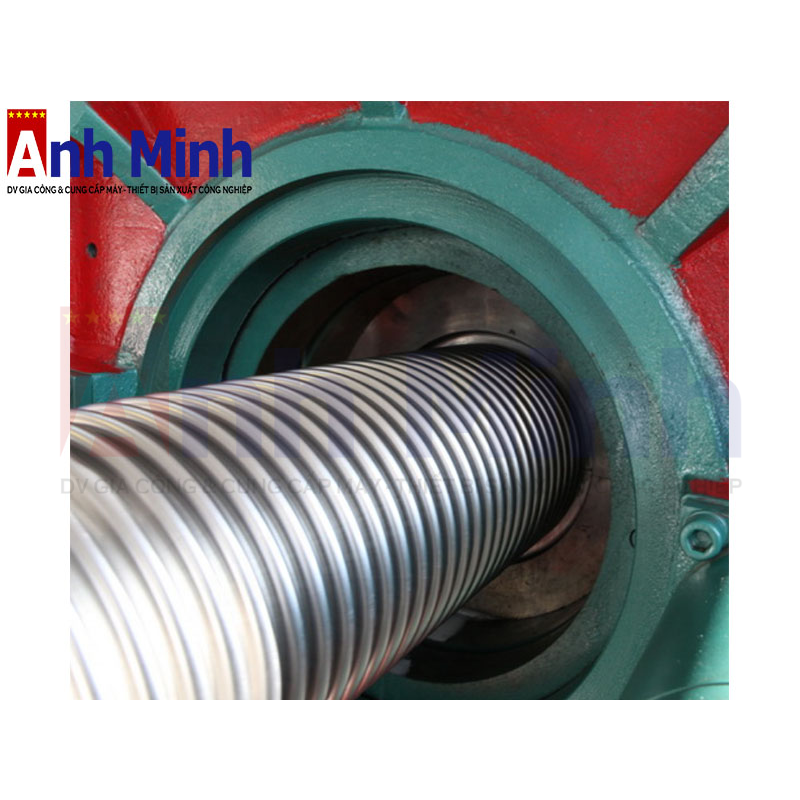 Máy ép ống nhún - ống linh hoạt - ống lò xo từ đường ống có sẵn LONGTERM DN6-DN630